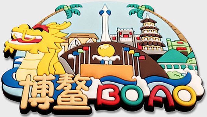 Souvenir PVC Refrigerator Stickers For Tourist Attractions