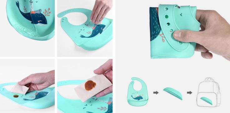 silicone baby bib