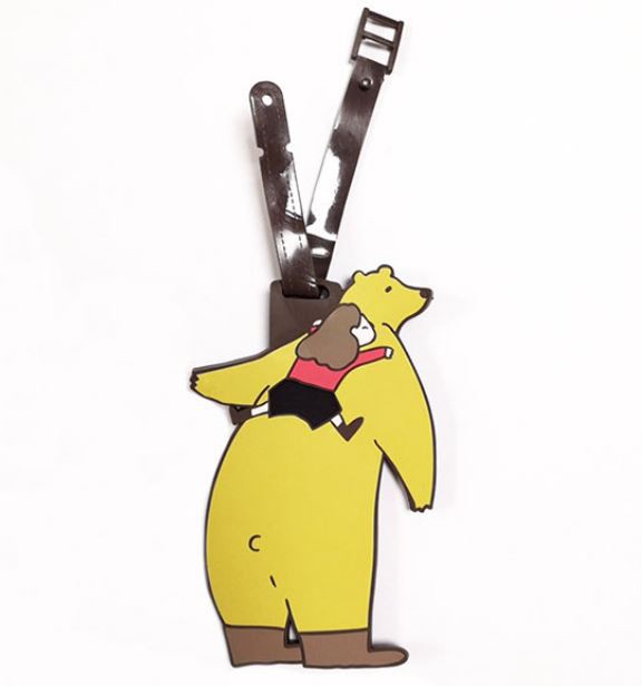 2D Soft PVC Rubber luggage tag