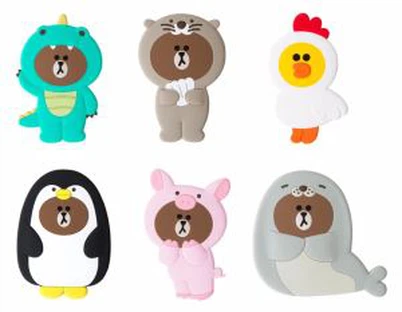 شخصيات سيليكون مرآة اليد لمستحضرات التجميل المحمولة