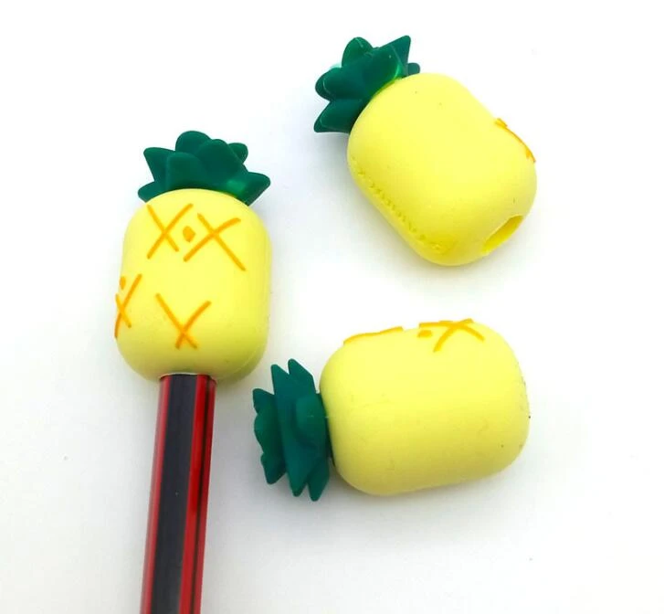 Pineapple Shape Pen Cap Soft Silicone Pencil Head Cover
