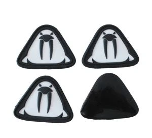 تنقش تسمية PVC أحذية السيليكون والقبعات الملابس العلامة التجارية