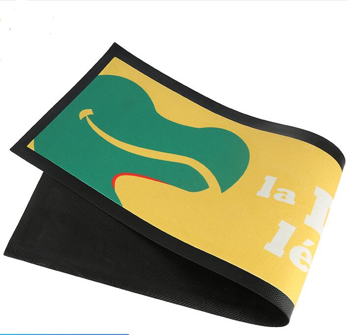 Non-Woven Fabric Rubber Bar Runner Beer Bar Mat With Full Color Printing