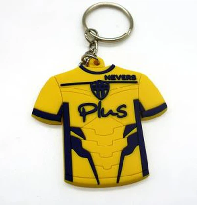 شكل الملابس أصحاب المفاتيح البلاستيكية المطاط Keyrings