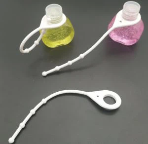 المحمولة مطهر اليد حامل Lanyard غطاء زجاجة السيليكون