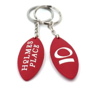 لينة PVC Keyholder المطاط سلسلة المفاتيح الترويجية