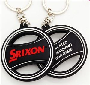 3D جولة هولو PVC المطاط Keychain سيليكون مفتاح حلقة